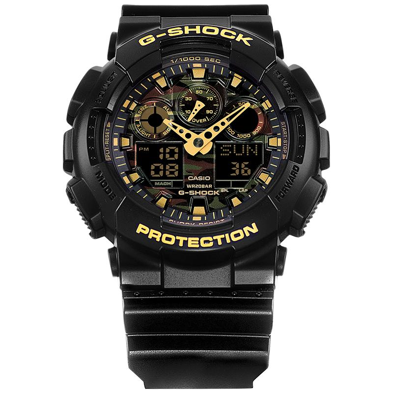 casio旗舰店GA-100CF拆弹专家运动手表男卡西欧官方正品G-SHOCK