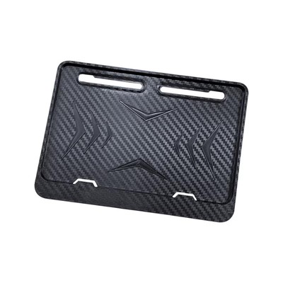 摩托车后牌照框通用碳纤维纹