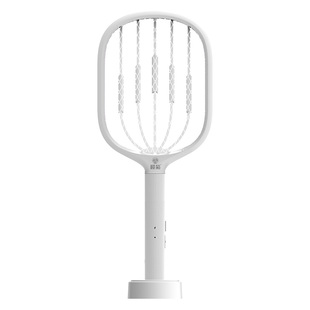 榄菊电蚊拍充电式家用锂电池蚊拍灭蚊拍电网拍电文器灭蚊灯二合一