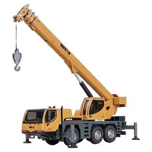 仿真合金吊车模型汇纳1_50起重机工程车模型滑行礼物摆件非玩具