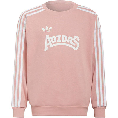 阿迪达斯大童针织圆领卫衣