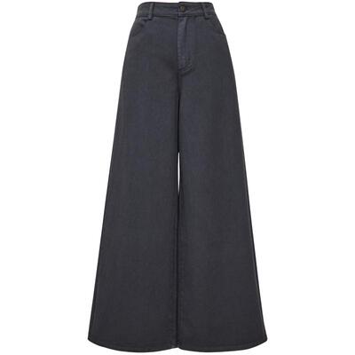 MOORING泊 复古纯棉阔腿牛仔裤显高显瘦百搭长裤女2026春新品