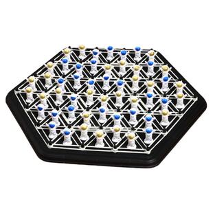 太空人连锁棋皮筋三角旗几何棋桌面益智游戏战略逻辑思维训练玩具