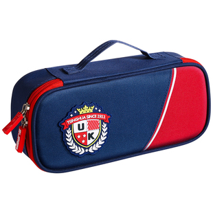 英伦风笔袋男孩子小学生2025超火文具盒新款男生女生文具袋铅笔盒大容量初中生高颜值ins风简约一年级学生用