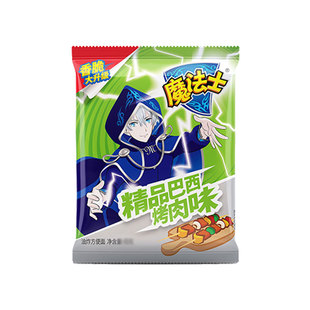 魔法士干脆面大包大份量怀旧儿童35g/包膨化零食干吃面巴西烤肉味
