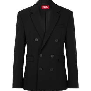 【折扣】032c男士双排扣绵羊毛混纺西装外套