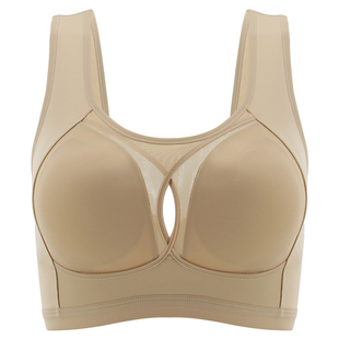 嗲情美容院专柜无钢圈收副乳文胸女薄杯透气健身运动内衣大胸显小