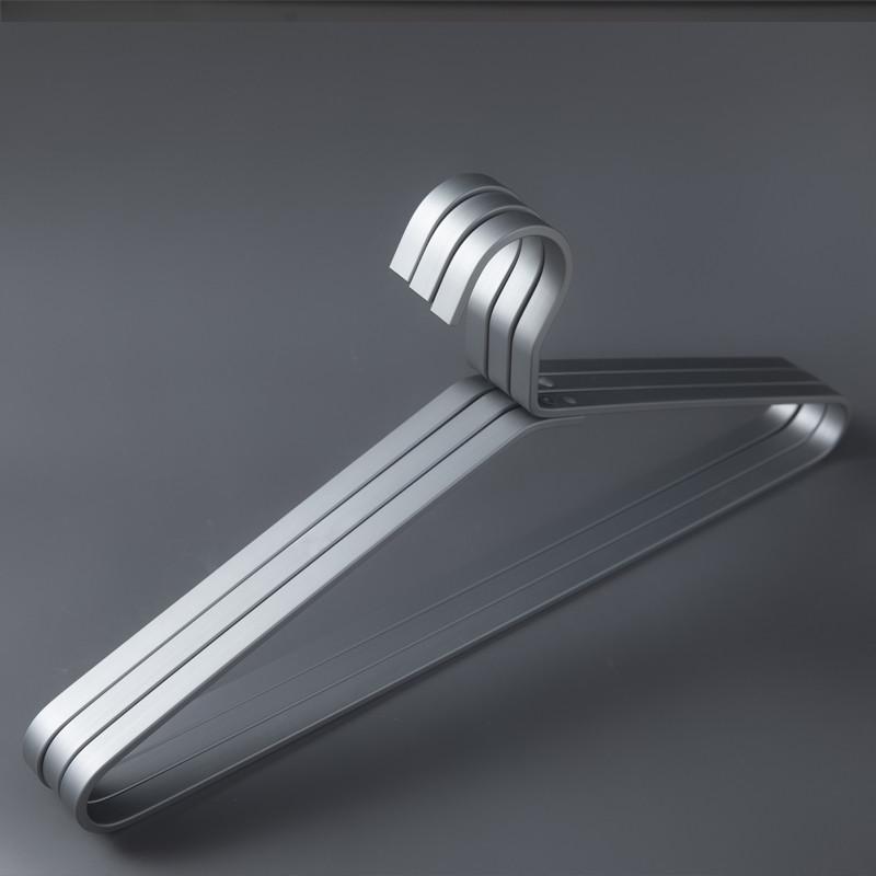 轻奢风加厚铝合金衣架子挂衣架家用衣服架成人衣撑子衣挂晾衣架