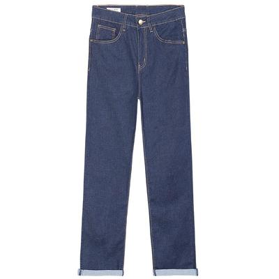 亲肤舒适弹力直筒宽松牛仔裤薄款