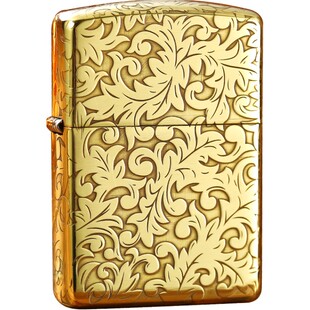ZIPPO打火机正品官方 煤油防风芝宝唐草送男士朋友生日礼物高端zp