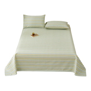 古法细纱纯棉老粗布床单单件100全棉亚麻两次被单三件套单人简约