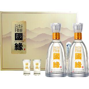 今世缘国缘淡雅礼盒500ml*2瓶42度浓香型白酒