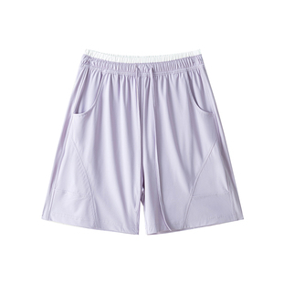 运动短裤女夏季薄款2026新款冰丝速干三分裤外穿休闲居家五分裤子