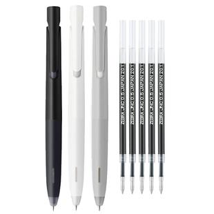 zebra日本斑马太空舱按动中性笔blen减振笔JJZ66宇航员限定低重心斑马红笔水笔JNC速干笔芯0.5旗考研舰店官网