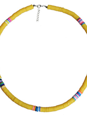 波西米亚项圈彩色软陶项链女时尚
