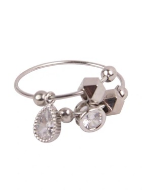 流苏小众设计开口戒指ins冷淡风