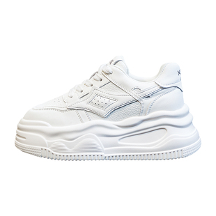 内增高8cm小白鞋子女2026春季新款休闲厚底百搭板鞋爆款松糕女鞋