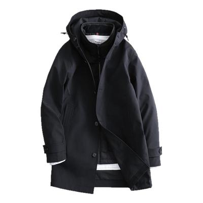 两件套可拆卸连帽羽绒服男