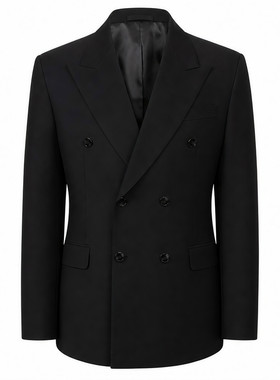 商务绅士双排扣羊毛西装套装男修身正装秋季上班西服商务正装