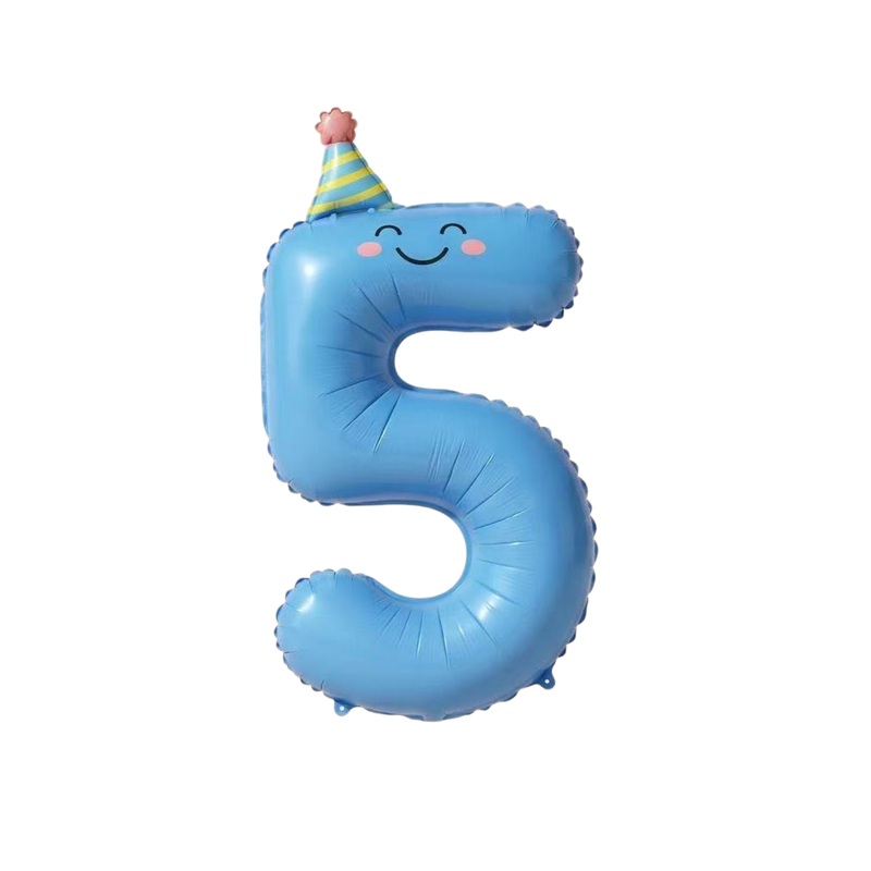 42寸卡通数字生日气球0-9布置