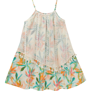 女童夏装吊带连衣裙2026新款洋气儿童波西米亚沙滩裙女孩休闲裙子