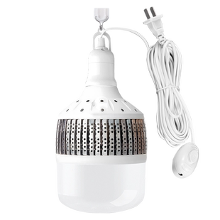 大功率led带线灯泡摆摊夜市灯e27插电式户外照明灯插头插座带开关