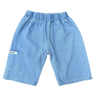 男童牛仔短裤外穿时尚五分裤夏季薄款洋气儿童装新潮男孩休闲中裤