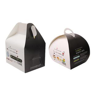 慕斯蛋糕手提西点切块包装盒小蛋糕食品一次性打包盒子烘焙打包盒