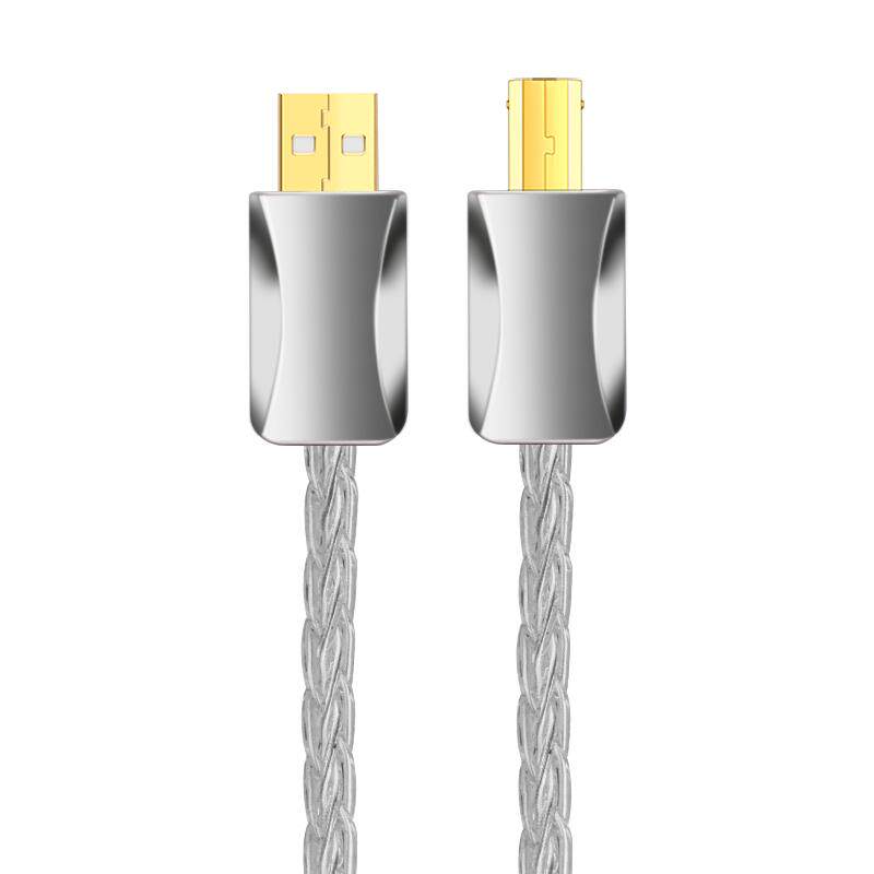 YYTCG纯银usb音频线声卡连接线