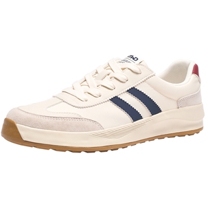 热风男鞋2025年秋季新款男士休闲鞋百搭舒适德训鞋拼色日常男鞋子