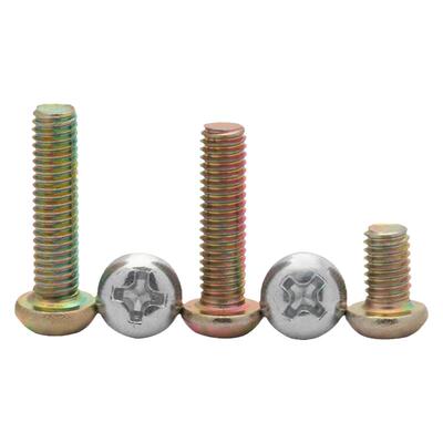 强强温州碳钢4.8级圆头十字螺钉