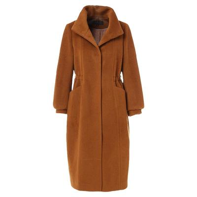 乔万尼新款流行收腰秋冬毛呢外套