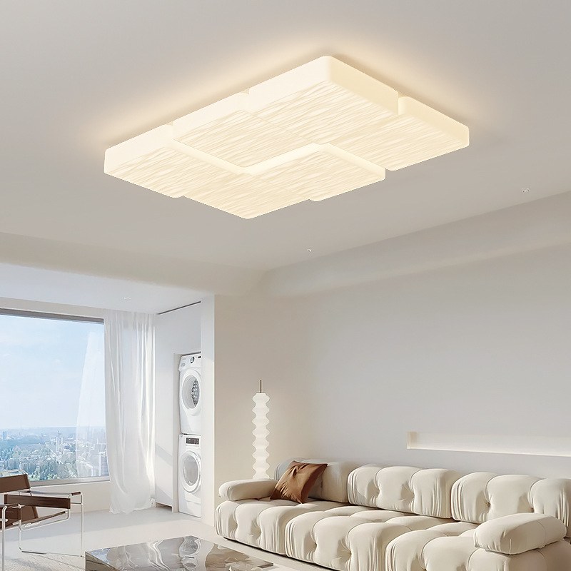 全光谱护眼客厅吸顶灯现代简约大气套餐组合创意奶油风主卧室灯具