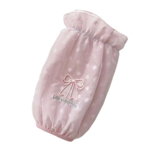 芭啦坊少女蕾丝袖套学生成人双层网纱柔软羽绒服秋冬防污防水工作