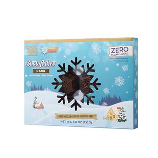 CHOCZERO零巧雪花薄荷夹心黑巧克力礼盒装圣诞节礼物美国进口192g