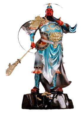 纯铜关公摆件客厅玄关供奉工艺品