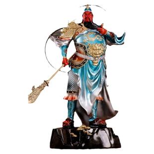 纯铜关公摆件 客厅供奉武财神关二爷铜像 办公室商铺招财关公神像