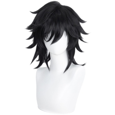 ND家】富冈义勇 鬼灭之刃 混玉米须加厚蓬松反翘易造型cos假发