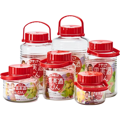 自营aderia进口红盖玻璃密封罐
