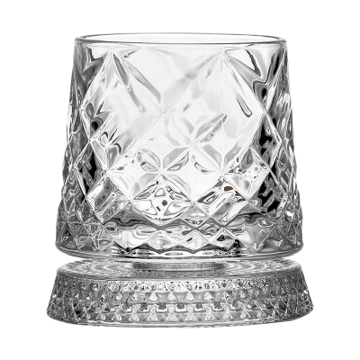 可旋转高档威士忌酒杯家用洋酒杯