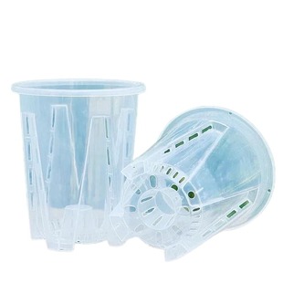 蝴蝶兰专用花盆大号塑料透明加厚兰花树脂透气家用盆栽植物观察