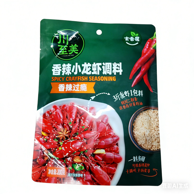 吉香居麻辣蒜蓉小龙虾干锅料200g