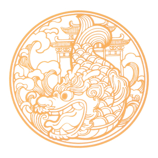 鸱吻厨房贴纸厨房在西北门贴冰箱贴螭吻避火生财开门见灶贴金属贴