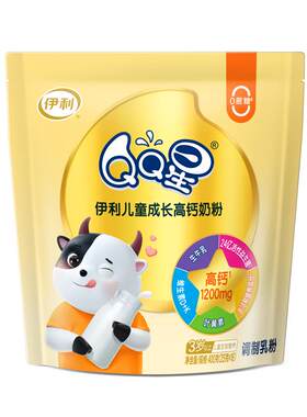 伊利QQ星儿童高钙成长奶粉400g