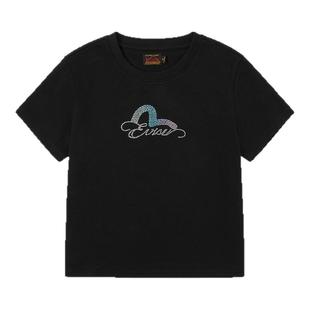 EVISU福神 2025秋女士商标图案短袖T恤2EAHTW5TS4035SLCT