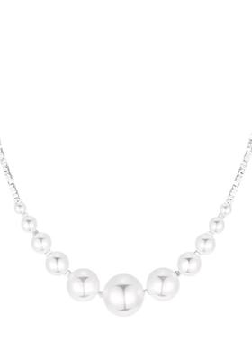 小众ins碎银子项链女百搭锁骨链