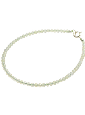 ciel原创手工天然浅绿女极细手链