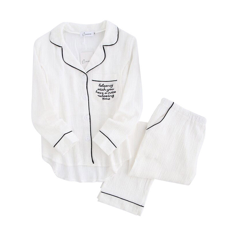 月子服夏季孕妇睡衣春秋哺乳薄款纯棉产后产妇喂奶全棉纱布吸汗