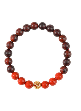 红色手链满肉南红手串补火链小叶紫檀手链天然宝石火焰纹木质串珠