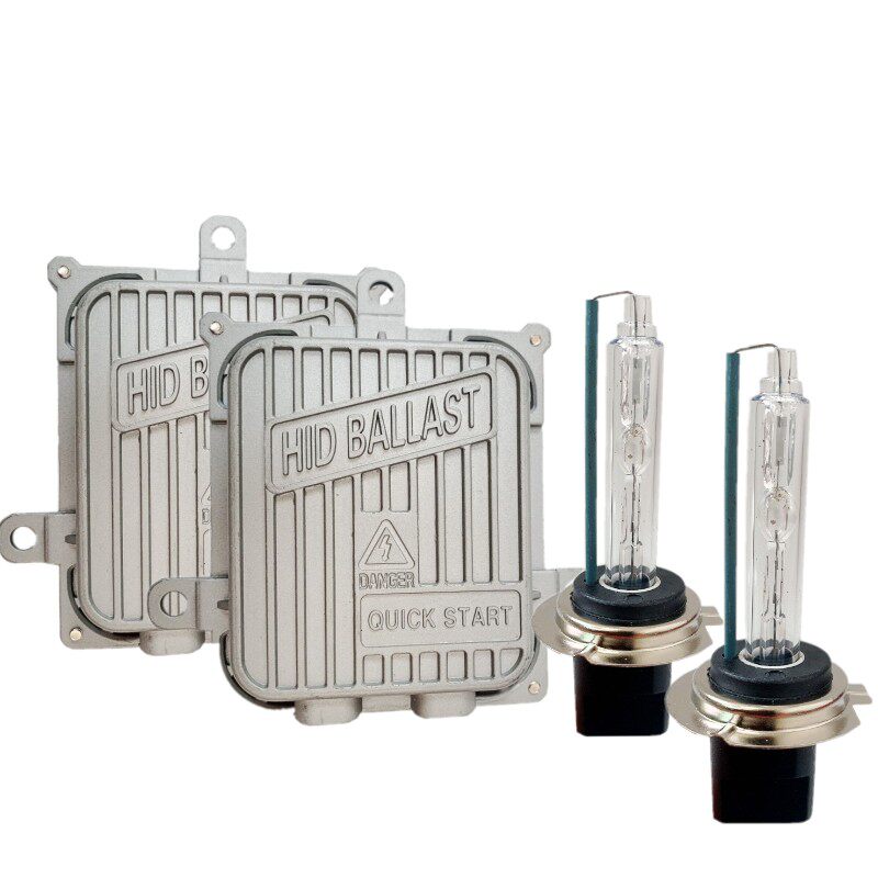 氙气灯套装快启100W80W汽车疝气大灯泡9005H1H4H7H11超亮强光改装